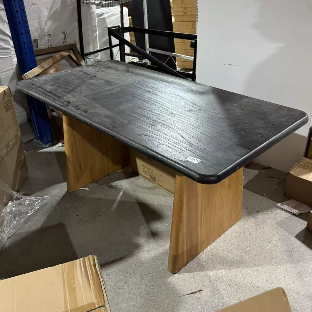 （微瑕）W698#餐桌160×80×75CM【不包安装】库存尾货（三楼）