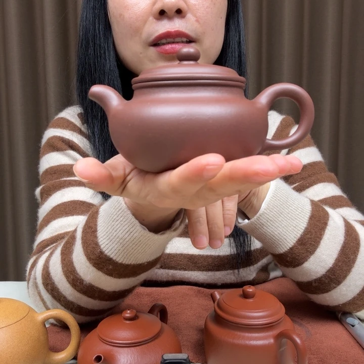 紫砂茶壶40目紫泥仿古200cc全手工