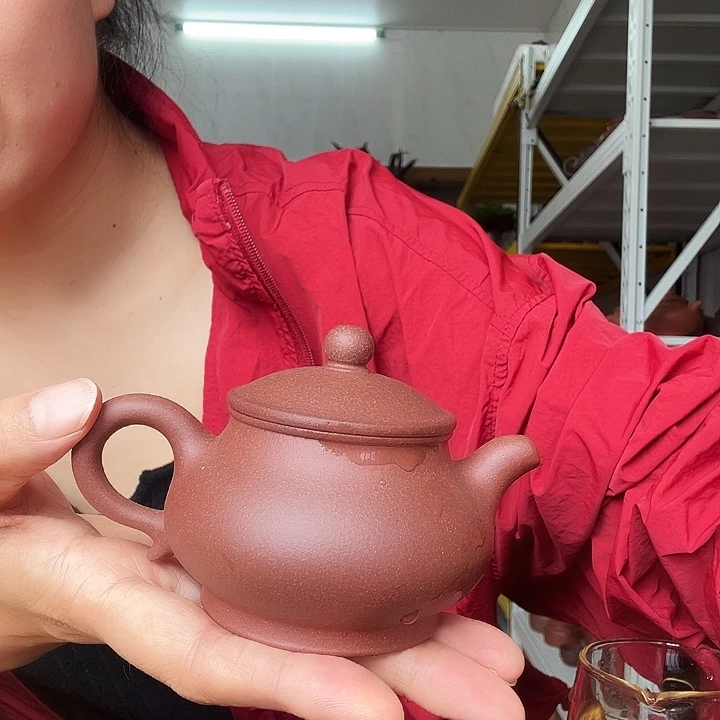 紫砂茶壶紫泥潘壶150cc