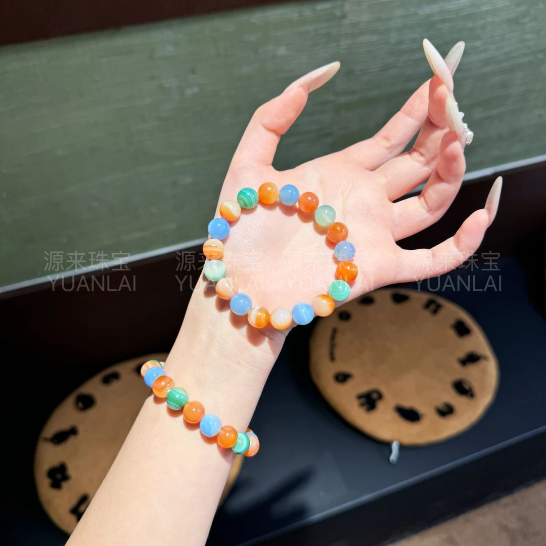 *夏糖彩串*波斯玛瑙手串YL3370
