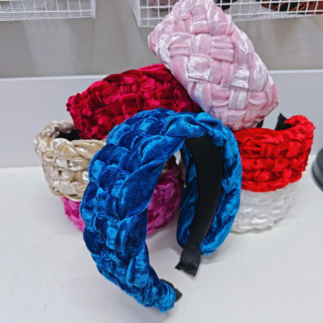 新款发箍丝绒编织宽边高颅顶遮白发头饰发卡时尚气质爆款网红发饰