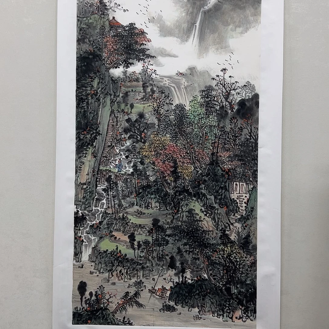 国画秦康胜四尺140*70精品佳作