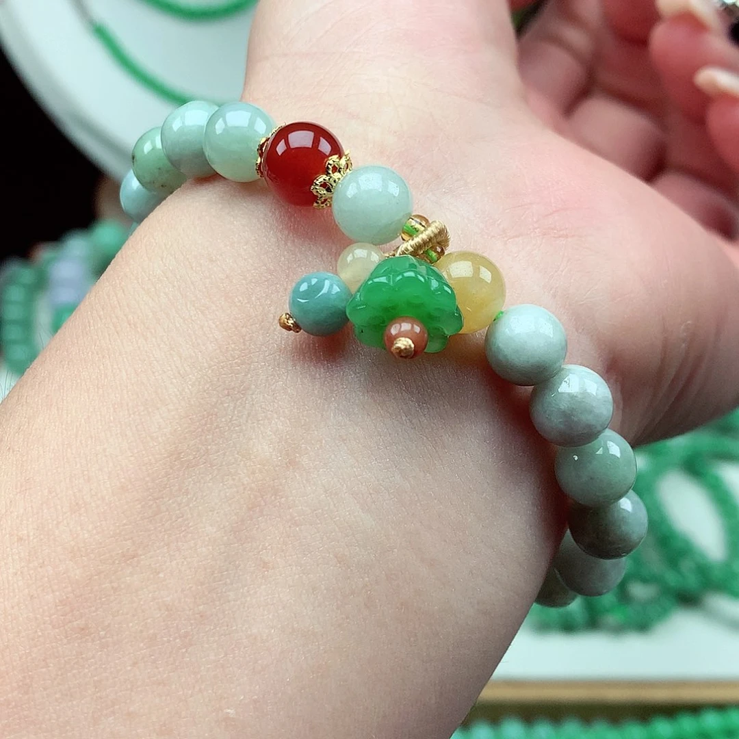 未镶嵌手链翡翠翡翠