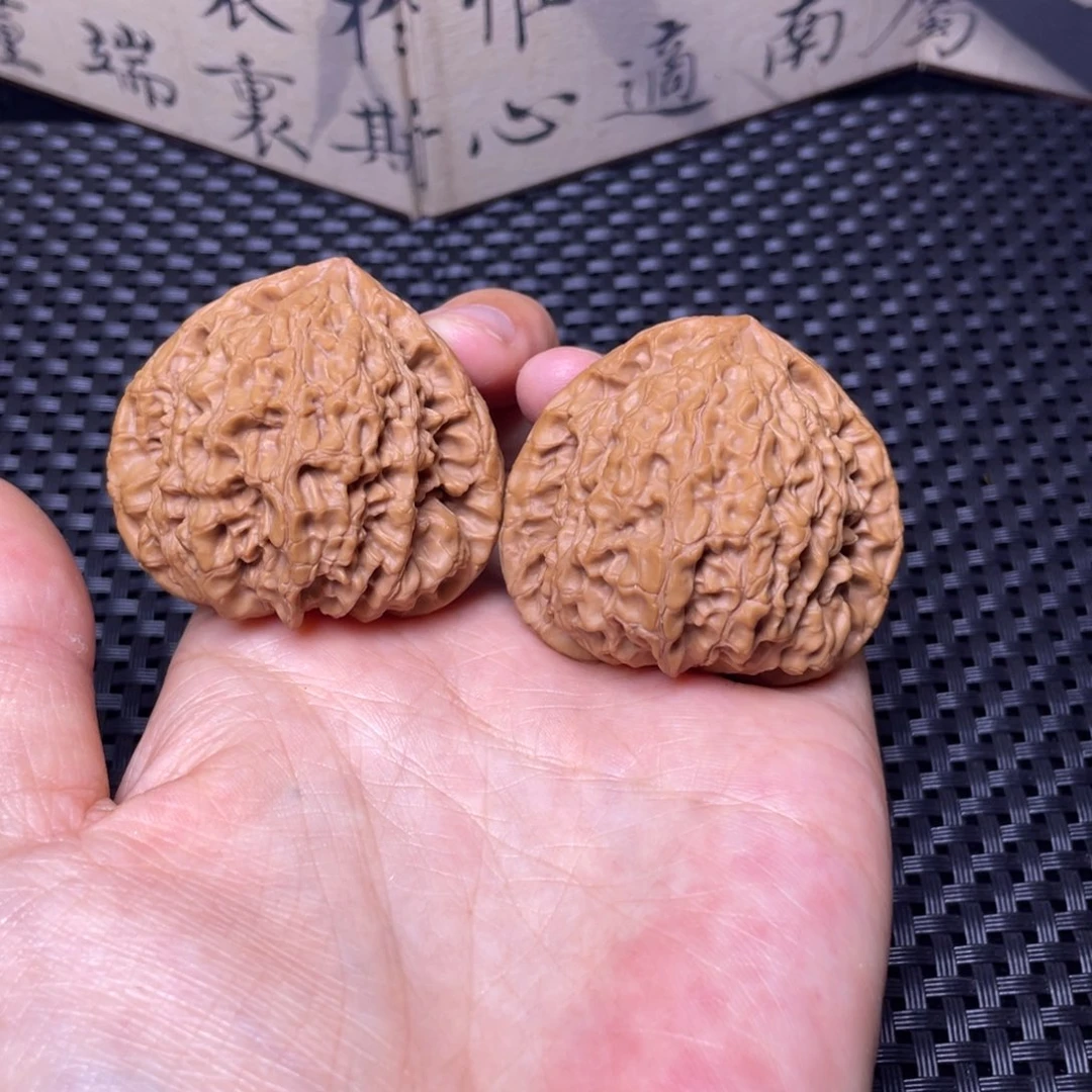 文玩核桃把件全品虎头王45尺