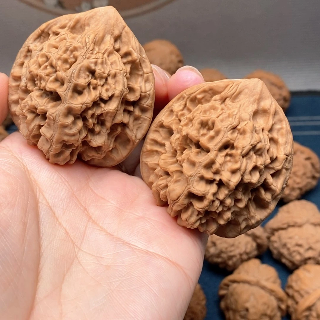 文玩核桃把件8官帽48