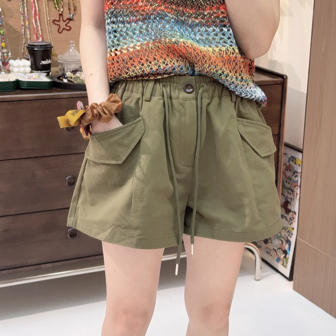 Apr.【绿了芭蕉】工装风帅气洋气时尚百搭夏季显腿长短裤女SC250511