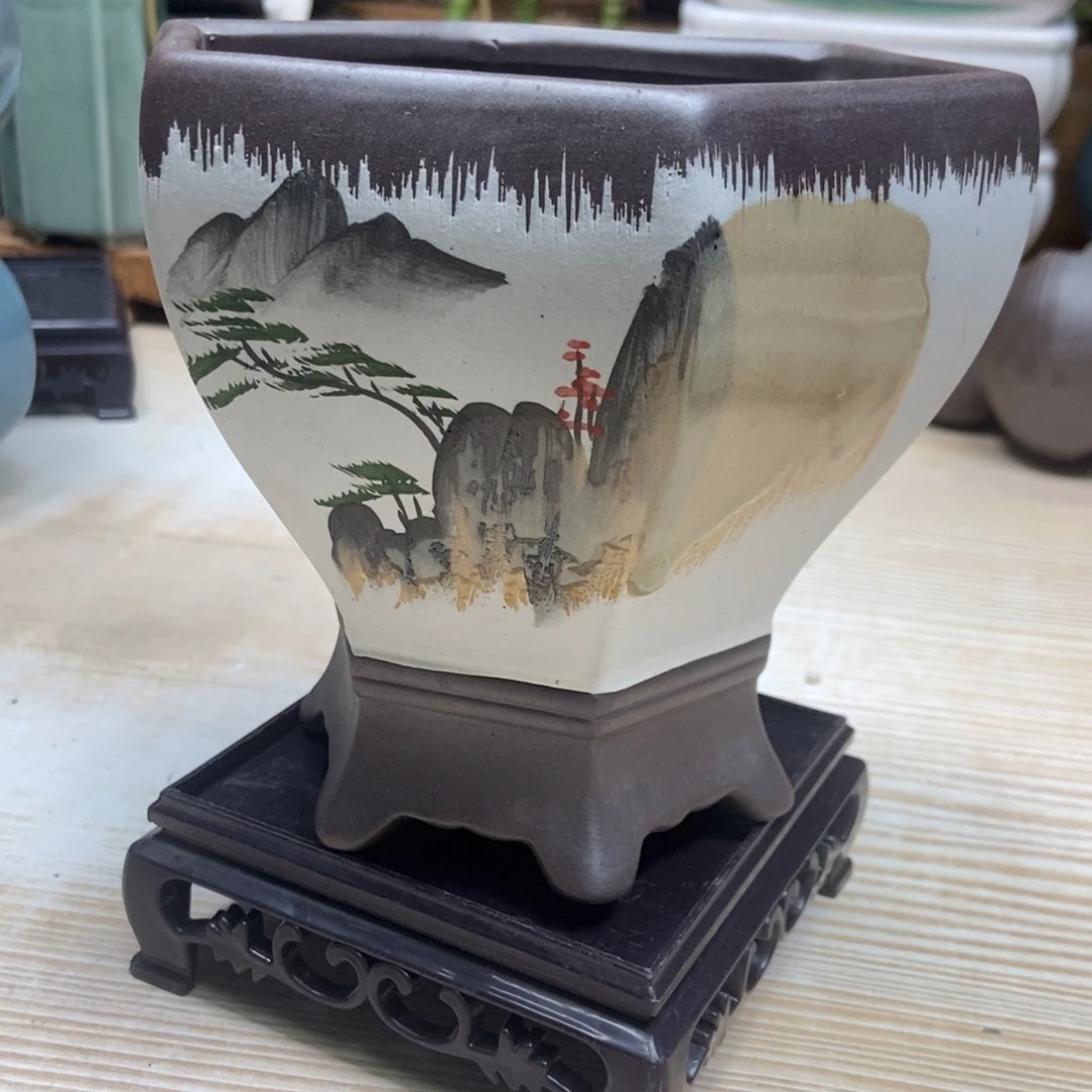 瓷片陶瓷花盆陶瓷艺术