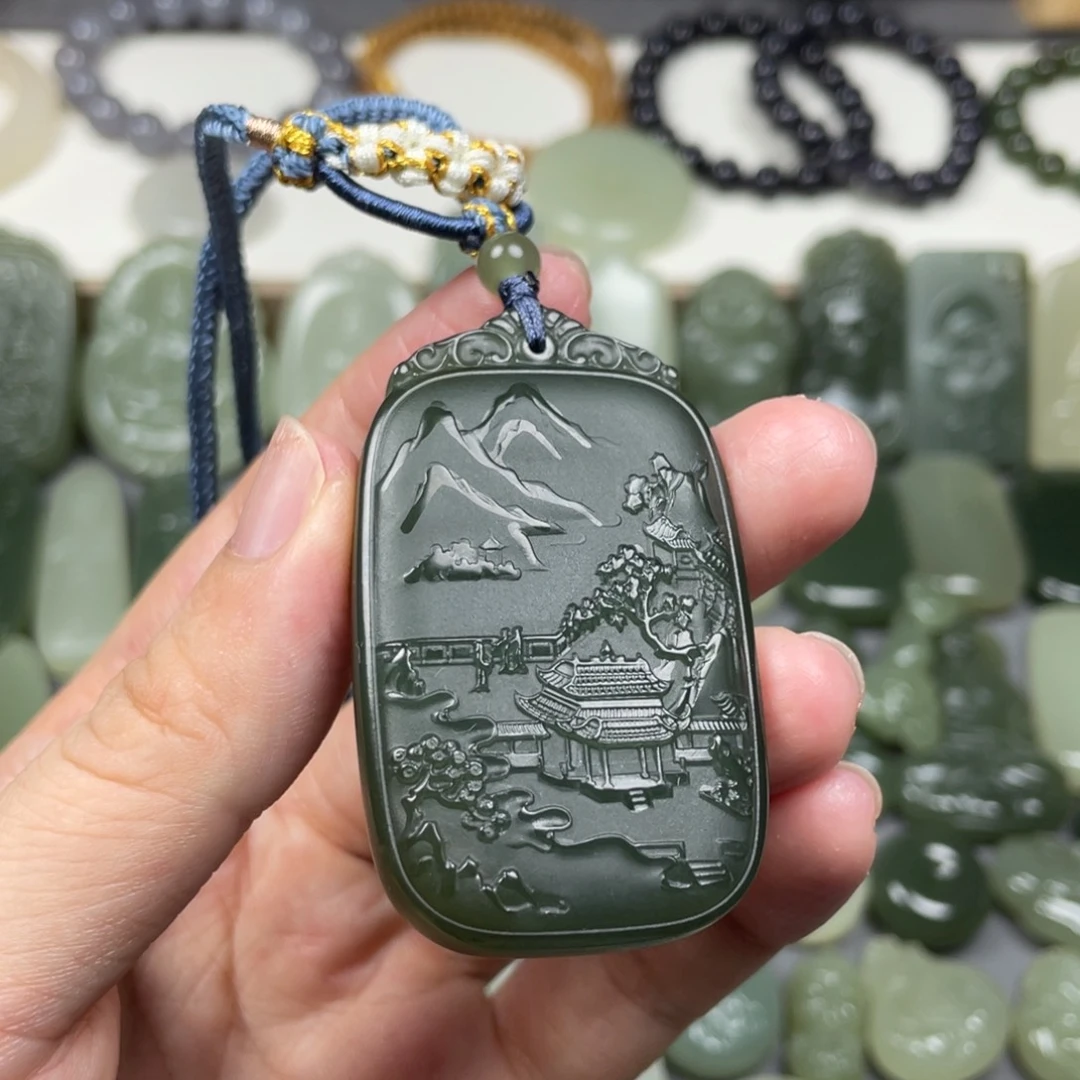 和田玉未镶嵌颈饰