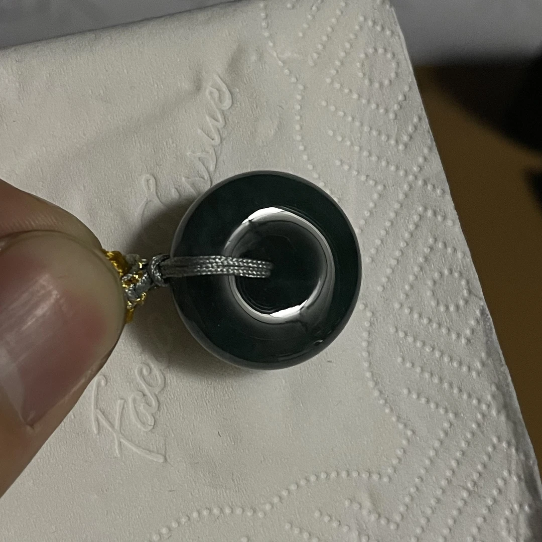 天然翡翠a货 平安扣h