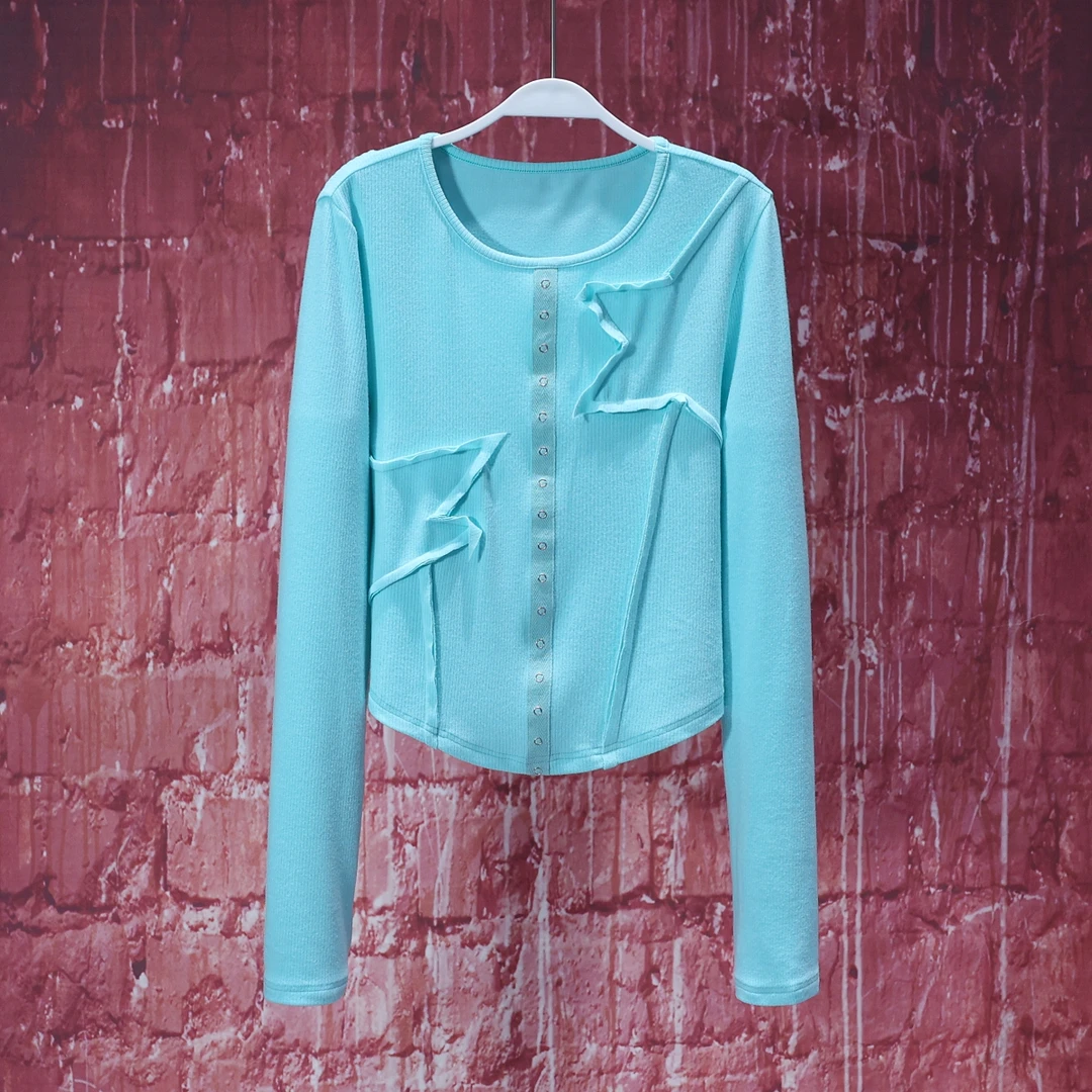 【LIANG哥女装】定制系列2025欧货新品高弹显瘦上衣6230A