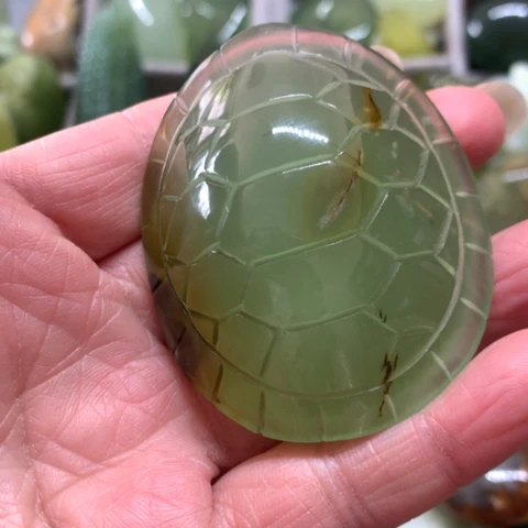 蛇纹石玉未镶嵌手把件