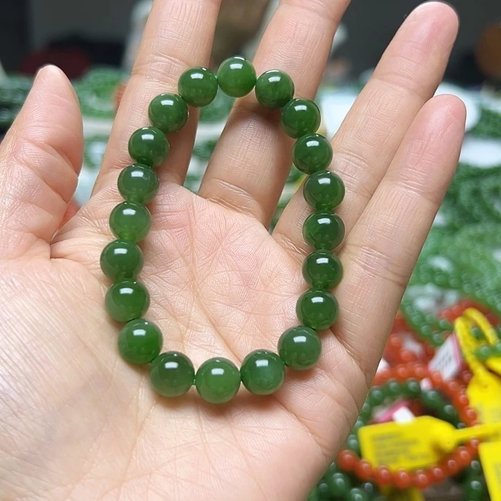 和田玉（碧玉）未镶嵌手链