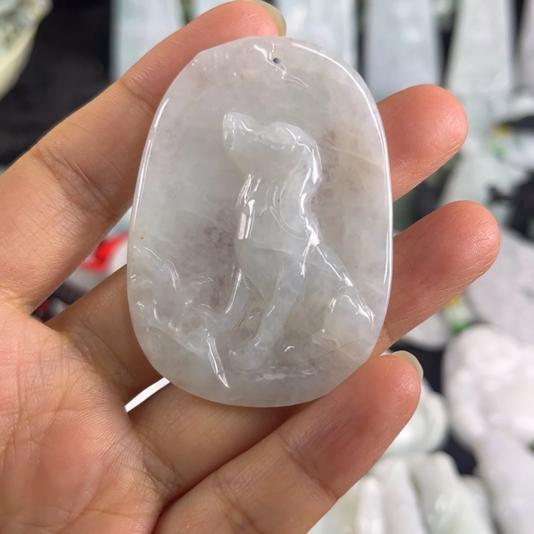 翡翠未镶嵌吊坠(不含链)瑕疵