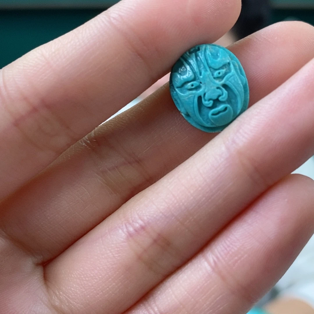 绿松石未镶嵌挂件