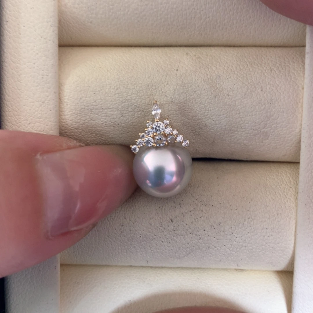 海水珍珠18K金镶嵌颈饰