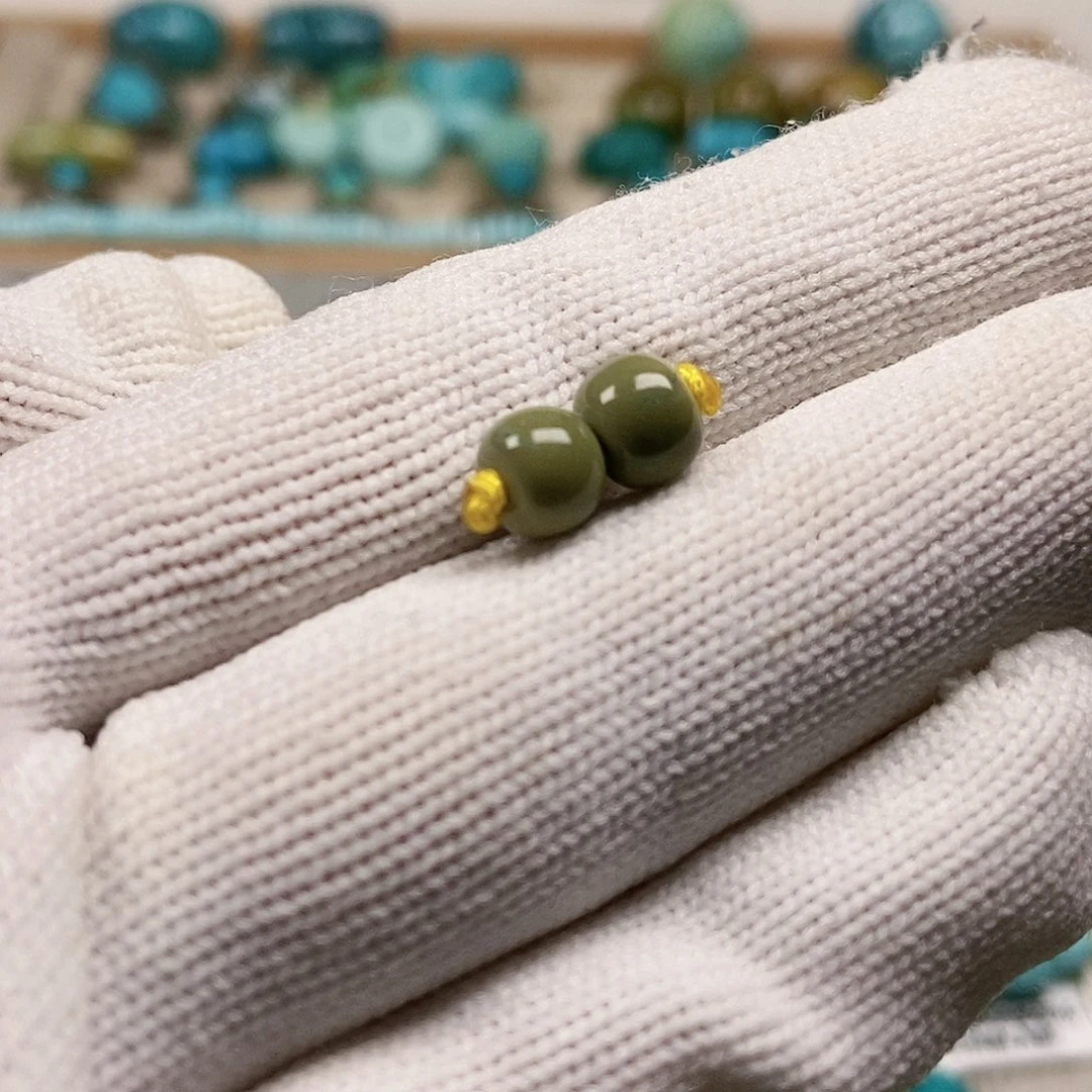 未镶嵌绿松石珠宝半成品