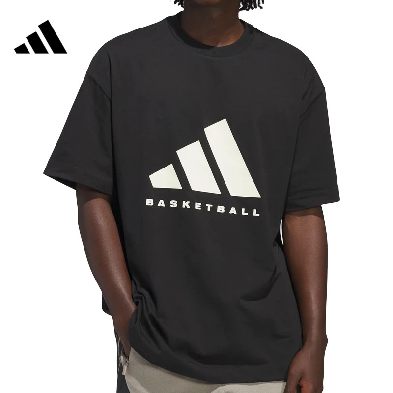 adidas阿迪达斯【环】男子运动休闲短袖T恤JY0199