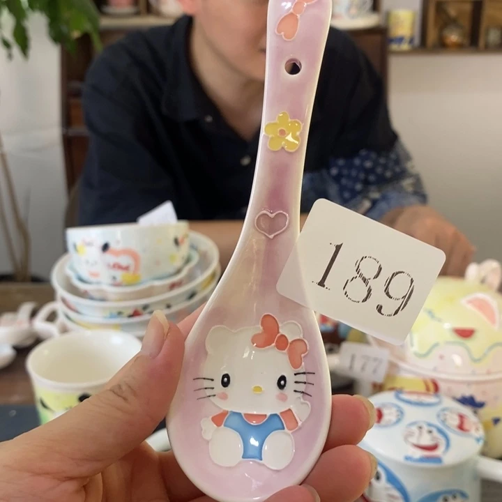 瓷片景德镇釉下彩手绘