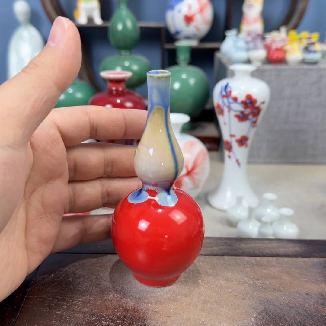陶瓷手工小花器摆件