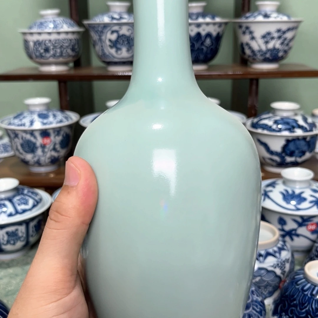 奉***琴汝窑花瓶摆件高25厘米
