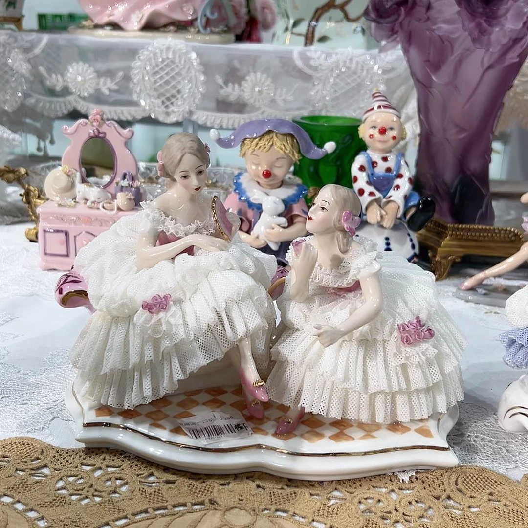 陶瓷0291蕾丝娃娃双人姐妹款礼盒装