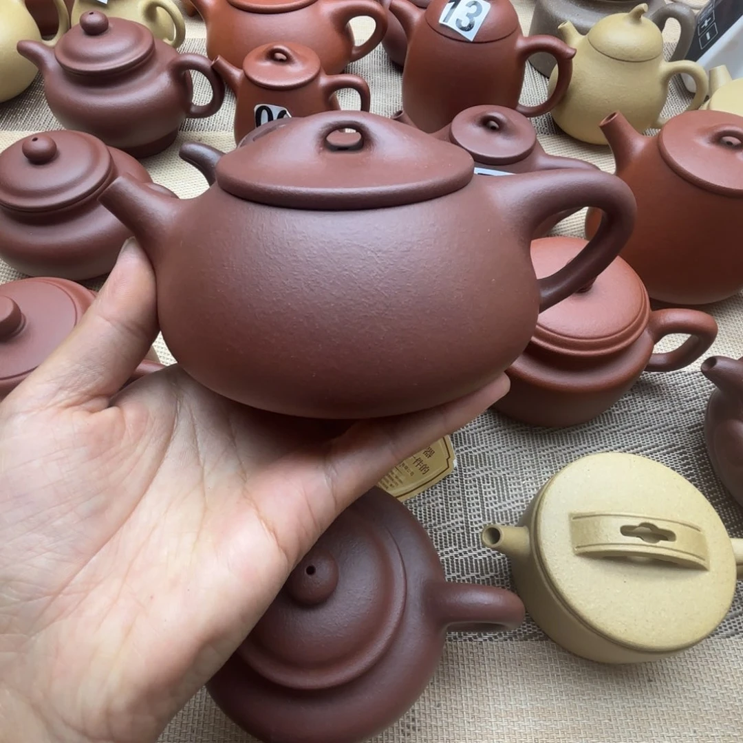 茶壶紫砂紫泥景舟240cc微瑕