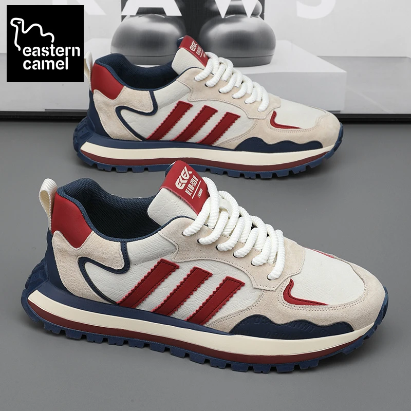 东方骆驼2025秋冬爆款软底时尚百搭防滑耐磨厚底阿甘潮流男鞋