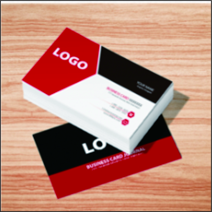 铜版纸名片来图定制设计均可