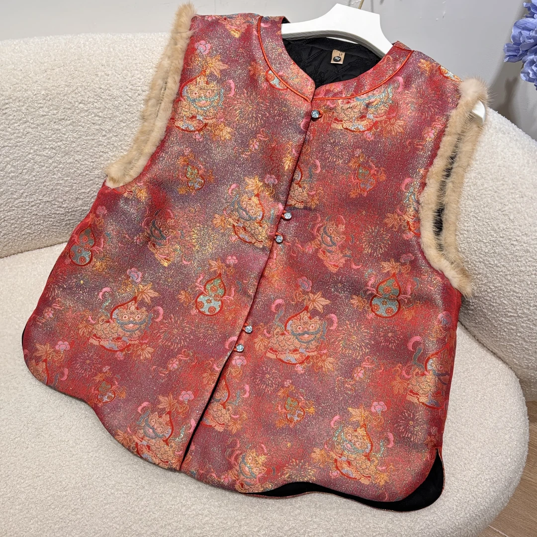 【醒狮闹春】新中式高定马甲25407HMFMJ091