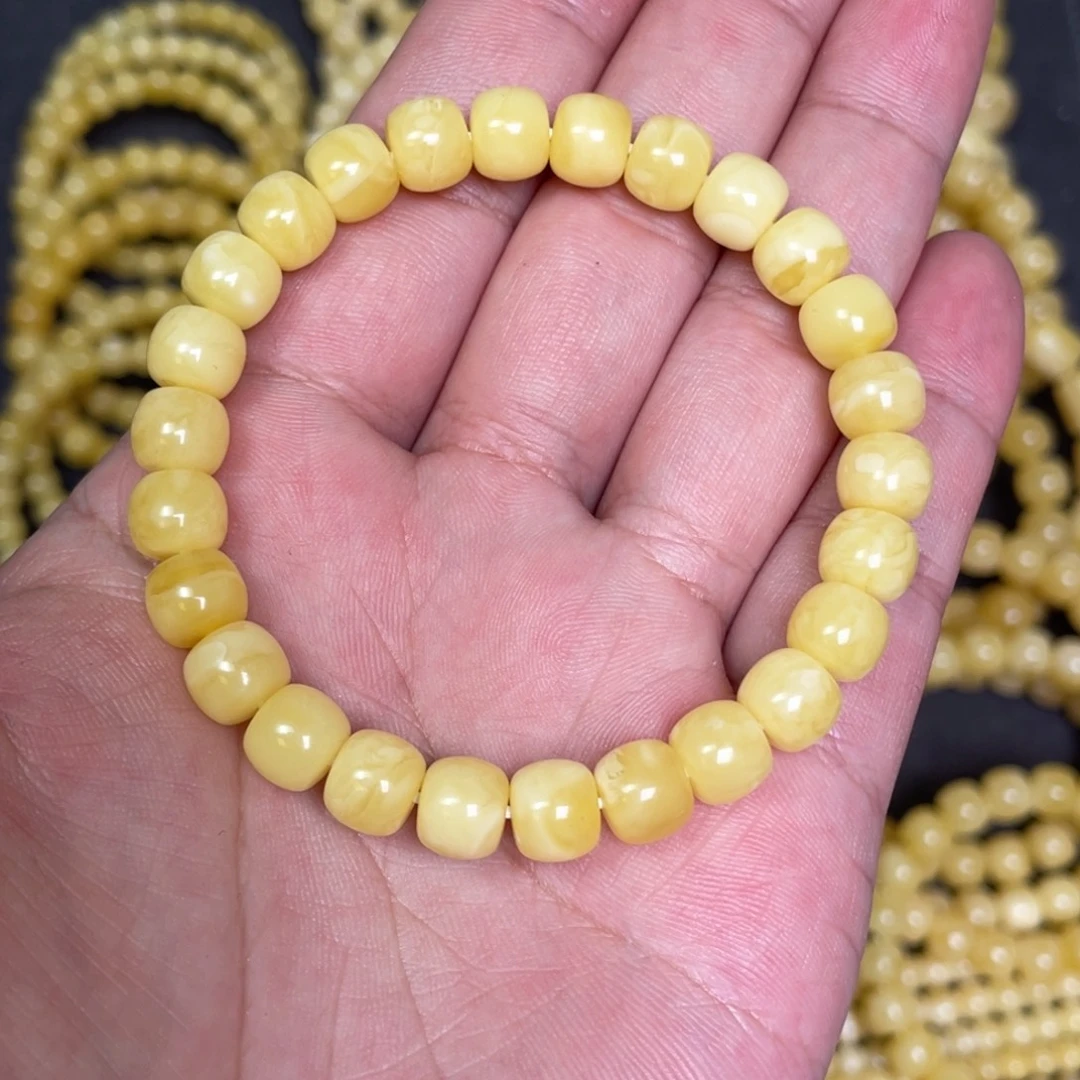 蜜蜡未镶嵌裸石蜜蜡手串8.3mm