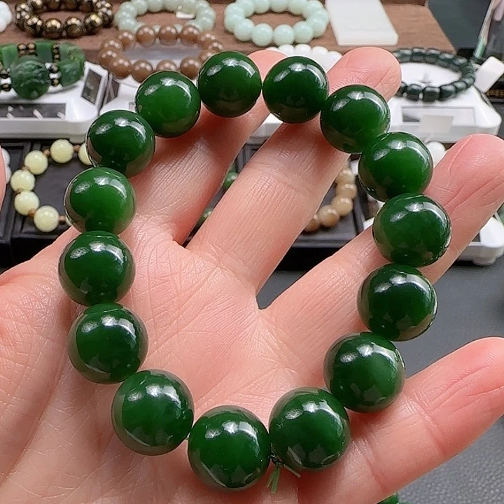 和田玉手串未镶嵌