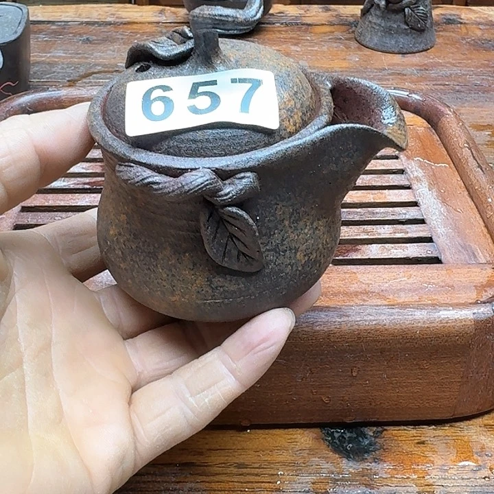 纯手工制作粗陶茶具
