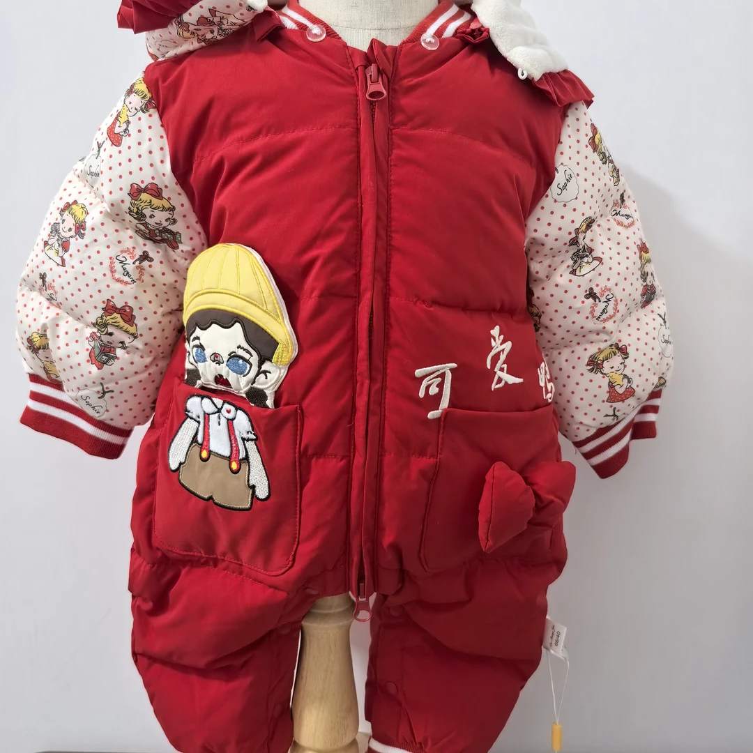 宝宝拜年服红色长爬极简风(码数不一)