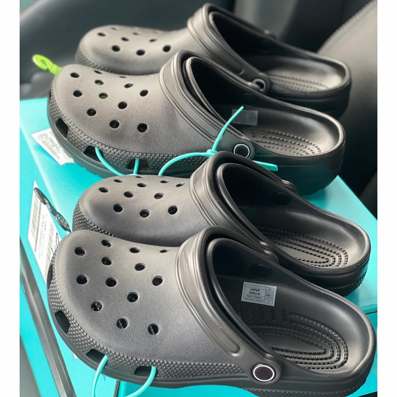 正确版本~2025夏洞洞鞋明星同款经典女鞋百搭简约户外男士凉拖鞋