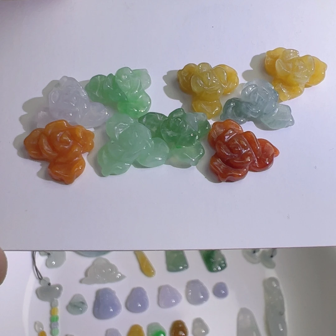 翡翠散珠立体花花