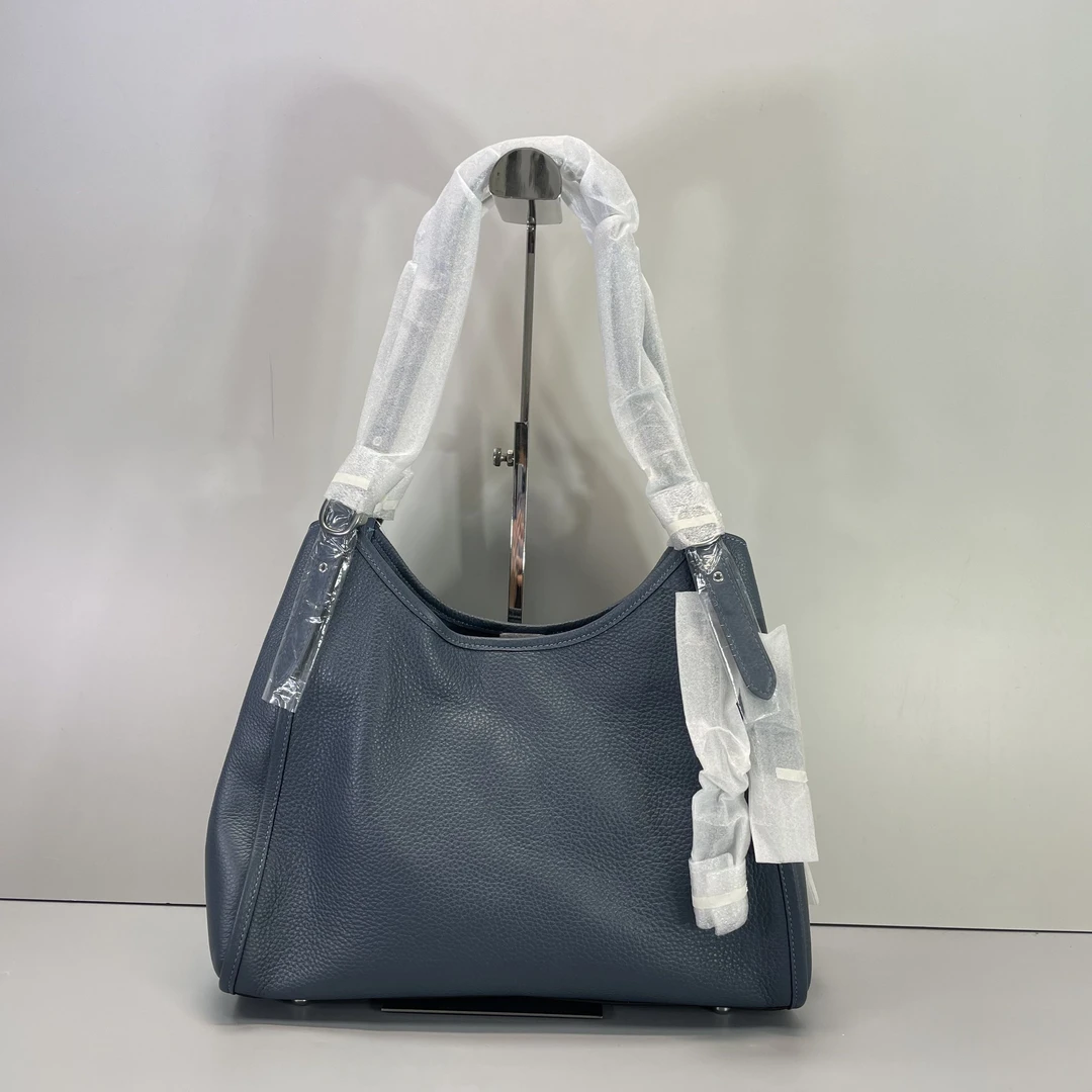 99新 COACH/蔻驰 lori灰蓝色腋下单肩包31*22*12cmM032004