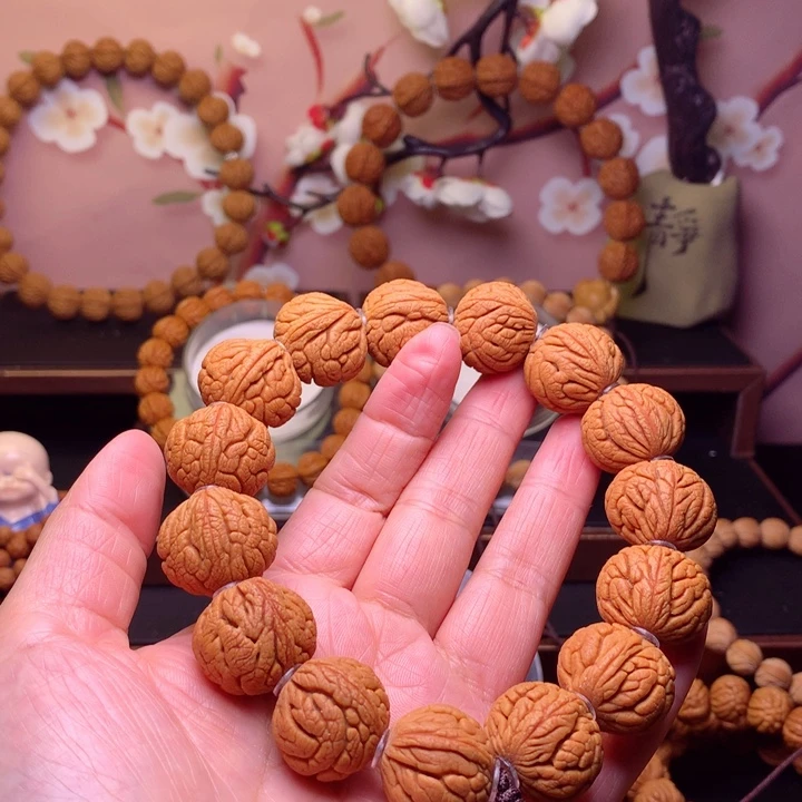 桃核手串龙纹桃核