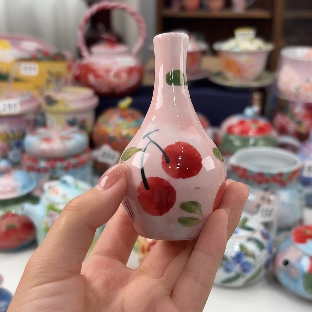 景德镇手绘高温釉下彩陶瓷茶具