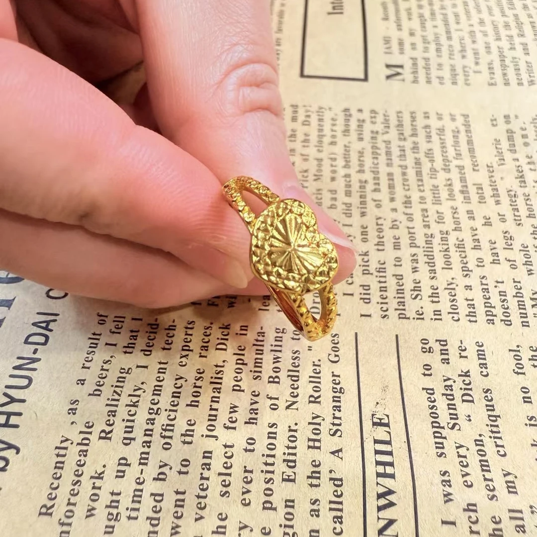 精品大爱心活口戒指