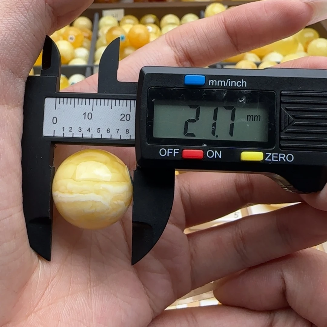 蜜蜡未镶嵌裸石蜜蜡圆珠