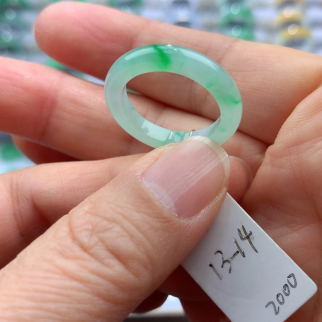 翡翠戒指未镶嵌13-14号