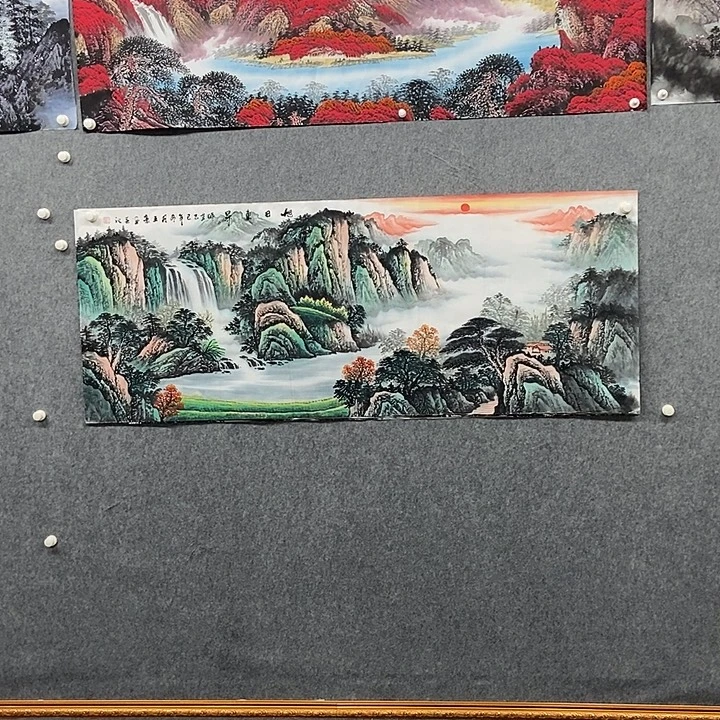 国画小六尺山水一副