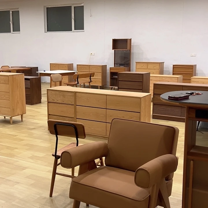 北美样品樱桃木沙发椅不退不换