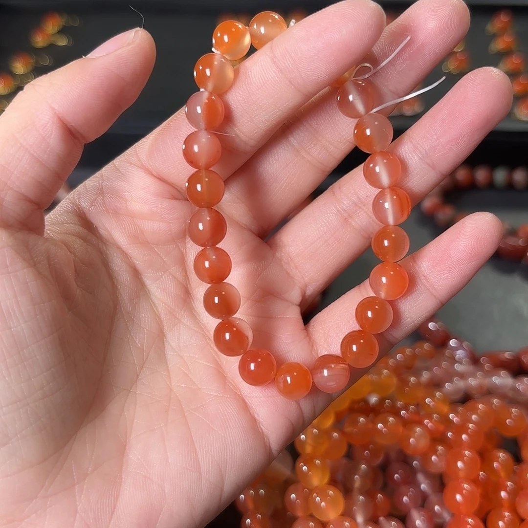 南红玛瑙未镶嵌手链