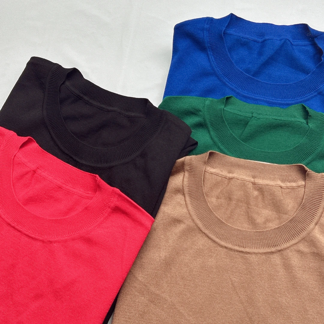 135 夏季新款男士短袖T恤 潮宽松休闲 透气百搭针织短袖