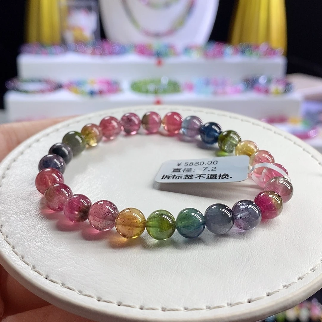 未镶嵌手链碧玺西瓜