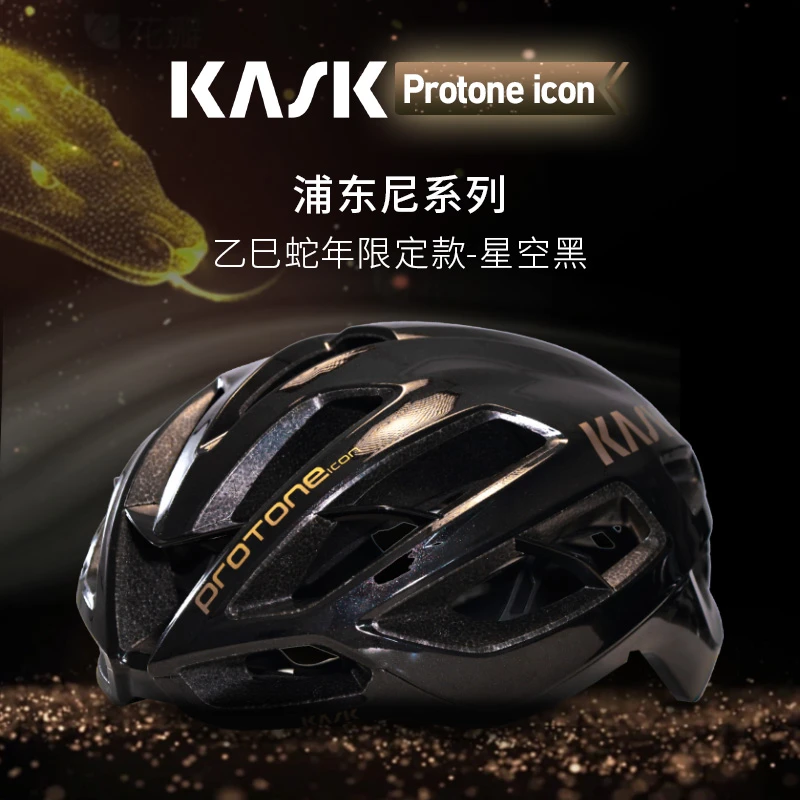 意大利KASK Protone icon浦东尼公路车头盔蛇年限定黑金色