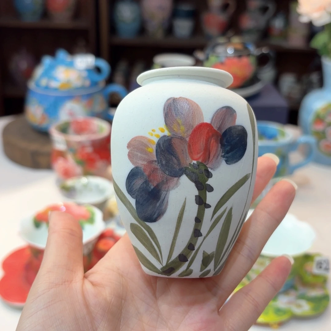 景德镇手绘高温釉下彩陶瓷茶具