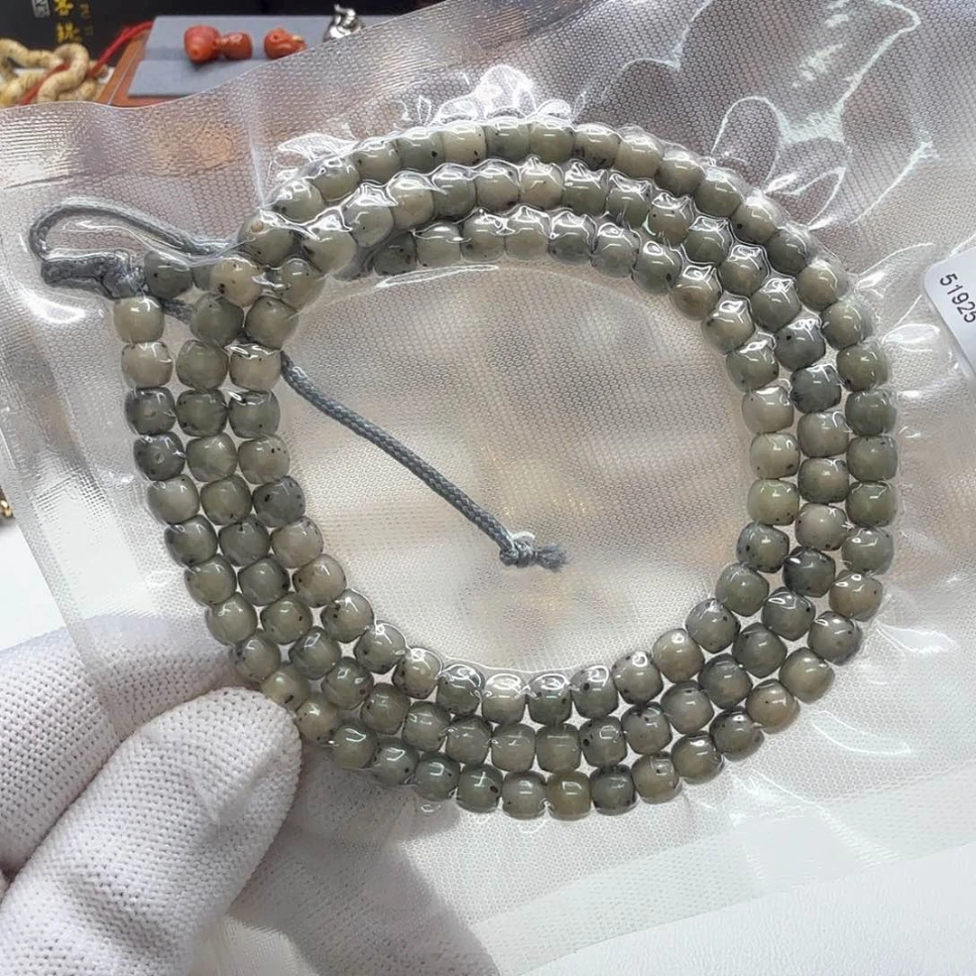 星月菩提手串51梵天绿冰大眼睛通体6左右108一物一图