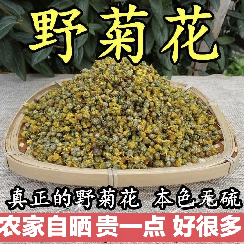 广西野菊花农家自晒原色无硫小菊花野菊花泡茶泡水喝另售藏红花